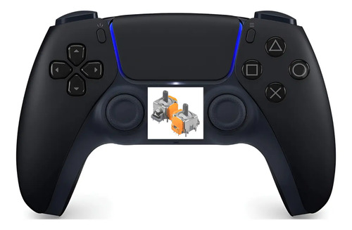 Controle Ps5 Preto Modificado Analogico Magnético Halleffect Preto