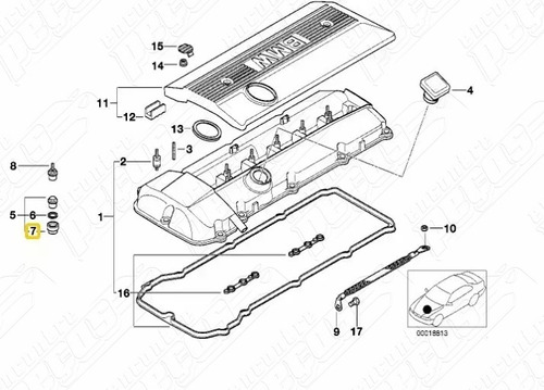 Bmw 328i 2.8 Sedan 1999-2000 Jogo Anel Parafuso Tampa