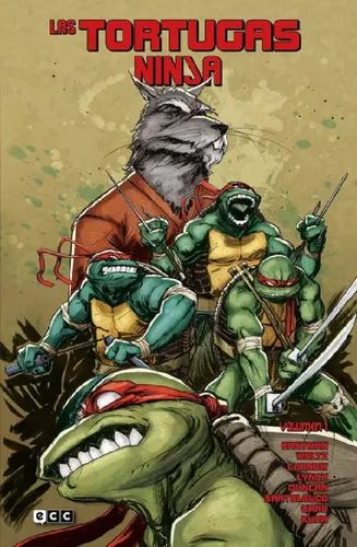 Libro - Las Tortugas Ninja 01 - Waltz, Curnow Y Lynch - Ecc, De Andy Kuhn , Brian Lynch , Franco Urru , Mateus Santolouco , Tom Waltz. Editorial Ecc En Español