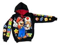 Comprar Buzo Mario Bros Nene Niño Brilla En La Oscuridad Premium 
