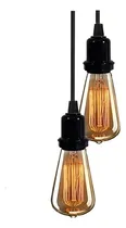 Comprar Pendente Retro Line Duplo+2 Lampadas Led Vintage - Industria 110vu002F220v