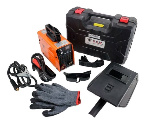 Kit Máquina De Solda Mini Inversora Mma-225 - 220v - Maleta - Usk