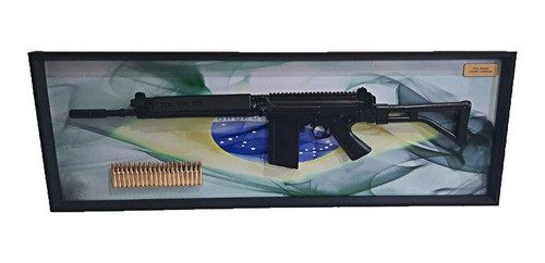 Quadro Decorativo Modelo Fuzil Parafal 7,62 Brasil | Parcelamento sem juros Quadro Decorativo Modelo Fuzil Parafal 7,62 Brasil | Parcelamento sem juros