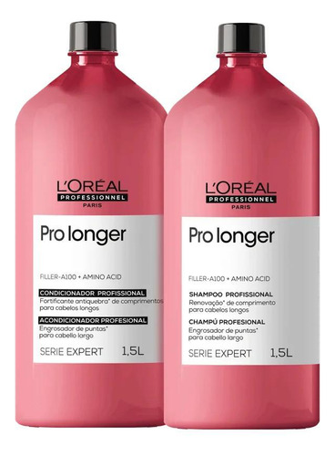 Kit Loreal Pro Longer Shampoo E Condicionador - 1,5l