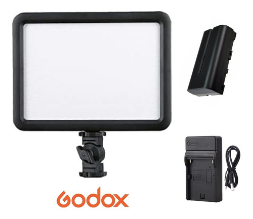 Kit Godox Panel De Luz Ledp120 + Batería + Cargador-fact A/b