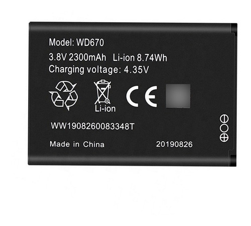 Bateria Pila WiPod Zte Wd670 Multibam Hotspot Tienda