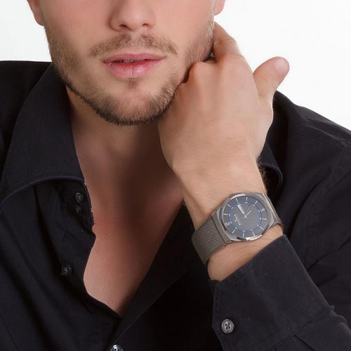 Reloj Hombre Skagen Skw6078 Caja De Titanio Mesh Acero Inox.