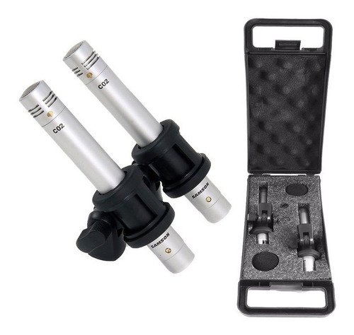 Imagen 1 de 3 de Micrófono Samson C02 Cardioide Estudio Condenser Tipo Lapiz