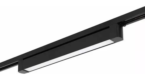 Luminária Led Difusa Linear 25w P/ Trilho Eletrificado 3000k Cor Preto 110V/220V