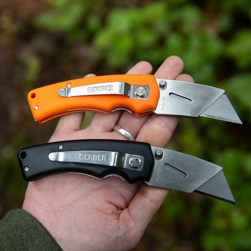 Gerber Gear Exchange-a-blade Clip Utility 2 Facas Dobráveis Cor Preto Material do punho Plástico