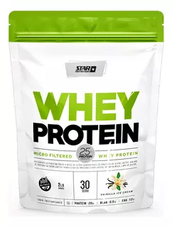 Star Nutrition Whey Protein 2 Lb Sabor Vanilla ice cream DOYPACK