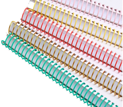 Espiral Metalico Colores 4 Bolsas De 24 Y 20 Mm