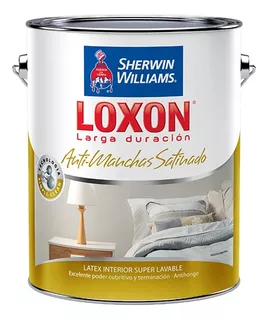 Loxon Latex Antimanchas Interior Lavable Satinado X 4lts - Prestigio