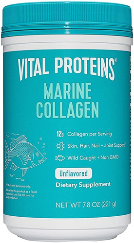 Imagen 1 de 6 de Vital Proteins Marine Collagen - Colágeno 221g (7.8oz) 