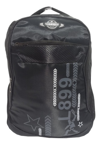 Mochila Sport Reforçada Escolar Trabalho A67 Cor Preto Desenho do tecido Poliéster