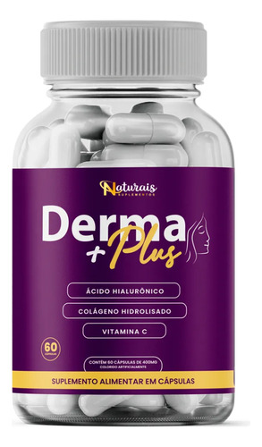 Derma + Plus 60 Capsulas Original - Formula Avançada Envio Imediato