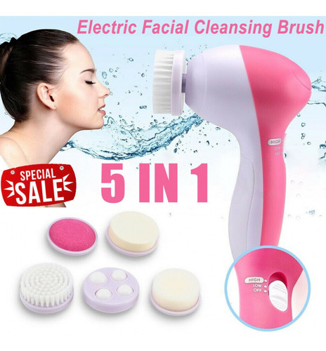 Cepillo Electrico Limpiador Facial Rostro 5 En 1 W01