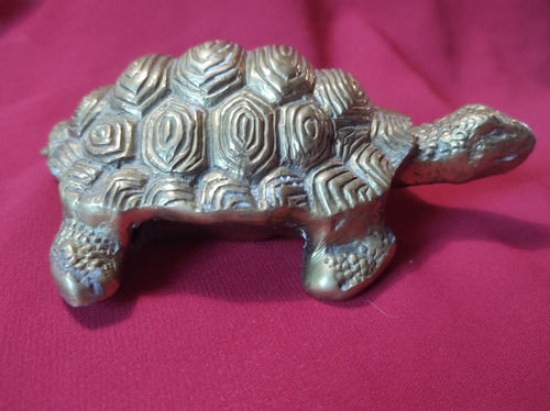 Hermosa Tortuga De Bronce Antigua,pesadita