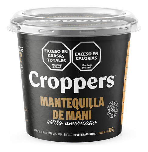 Croppers Mantequilla De Mani Estilo Americano 305gr