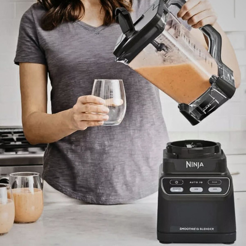 Licuadora Ninja Smoothieiq Jarra 2.1l Y Auto-iq Co750b Negro Negro