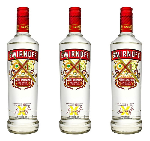 Vodka Smirnoff Tamarindo 750 Ml (3pack)