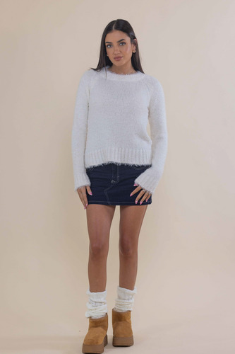 Sweater Pelin De Mono Suave Gia Mujer Scombro