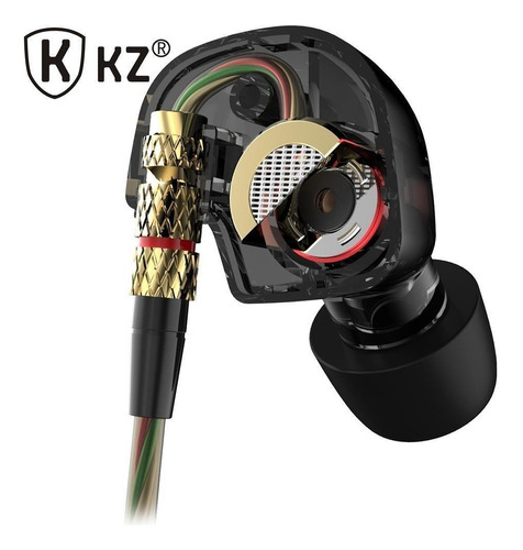 Fone In-ear Kz Ate C/ Microfone Monitor Profissional 