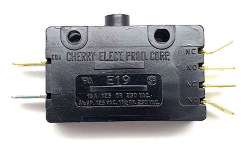 Microswitch Momentaneo Cherry E19 Doble  15a  125/250vac