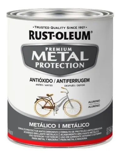 Esmalte Anticorrosivo Metal Protection Aluminio Metal 946 Ml Color ALUMINIO METALICO