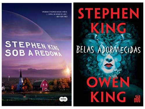 Livro Sob A Redoma + Belas Adormecidas - Stephen King 