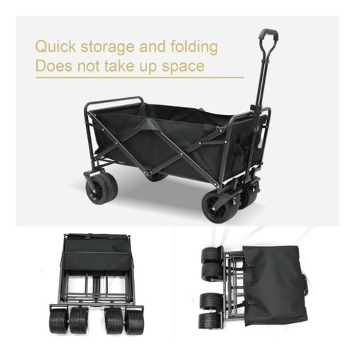 Carrito Para Compras Plegable Ideal Para Camping 8 Pulgadas