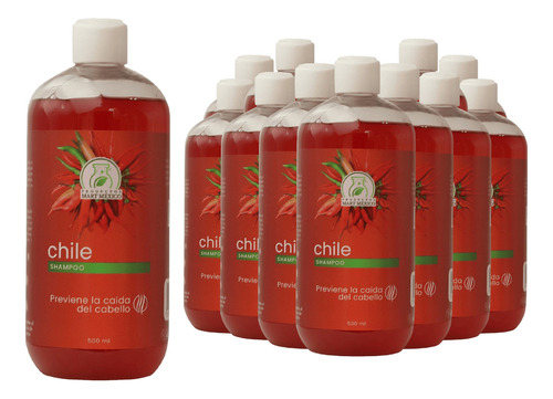  Shampoo De Chile Aperlado Raíz Fuerte (500ml) 12 Pack