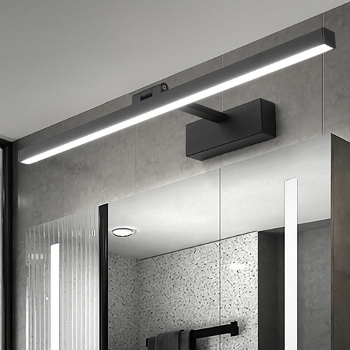Luz De Espejo Led Baño 9w / Los 40cm 9w Luz Blanca Negra