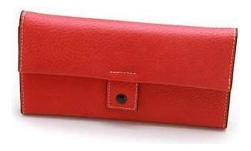 Billetera Mujer Con Solapa Roja - M03-0080