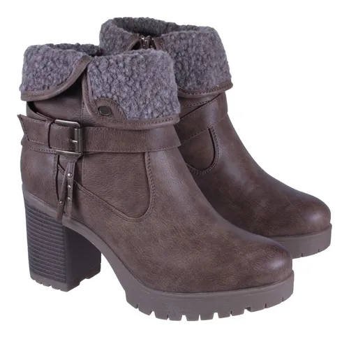 Botin Mujer Urbano Fagus 4fb3122 Taupe Cuotas sin inter s