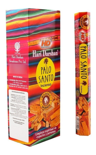 Incienso Palo Santo Hindu - Caja Con 6 Paquetes Premium 