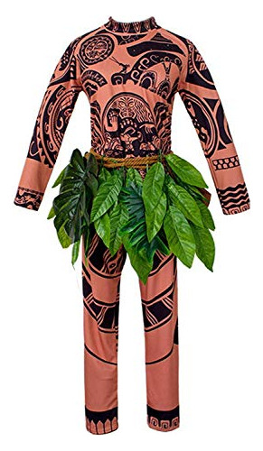 Moana Maui Tatuaje T Shirts Pantalones Halloween Cospla...