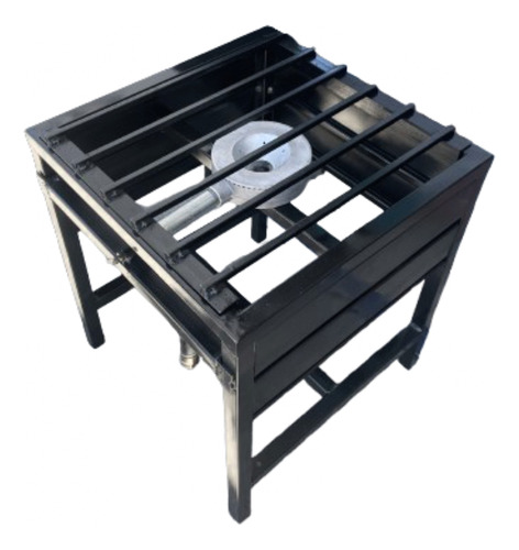 Parrilla Industrial Uso Rudo 1 Quemador Profesional Estufa Negro
