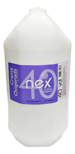 Crema Oxigenada Oxidante 40 Vol Nex Bidón X 4.8 Litros