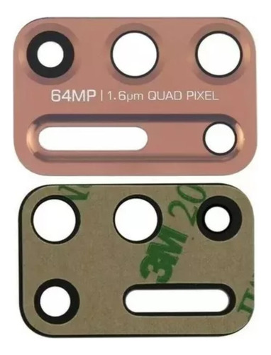 Moto G9 Plus Lente Camara Trasera Adhesivo Preinstalado Oro