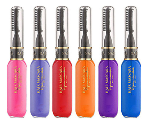 Tinte Cabello For Niñas, 6 Colores, Máscara Temporal
