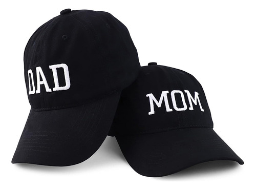 Trendy Shop Capital Mom And Dad Juego De Gorras De 2 Piez...