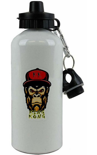 Botella Aluminio Hoppy Doble Tapa King Kong Ar64