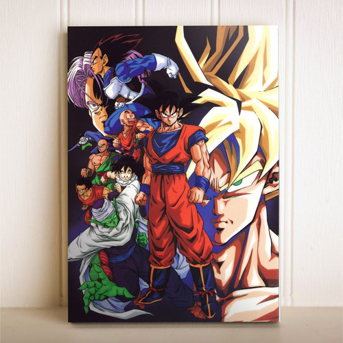 Imagem 1 de 1 de Placa Decorativa Anime Dragon Ball Z Goku