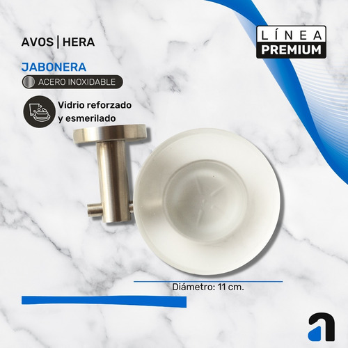 Imagen 3 de 10 de Kit Accesorios Baño 100% Acero Inoxidable 304 / Avos - Hera