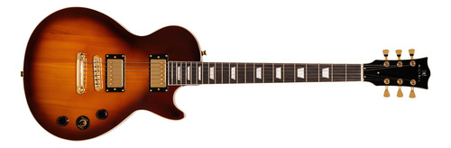 Guitarra Les Paul Michael Gold Royale Sunburst Com Dourado