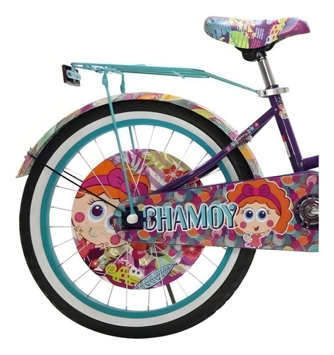 Bicicleta Niña Distroller Chamoy Cross Acero R20 Morada/aqua Color Morado/aqua Tamaño Del Cuadro Único