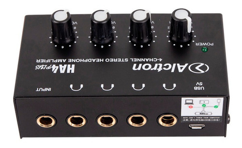 Imagen 4 de 8 de Amplificador De Auriculares Alctron Ha4 Plus 4 Canales