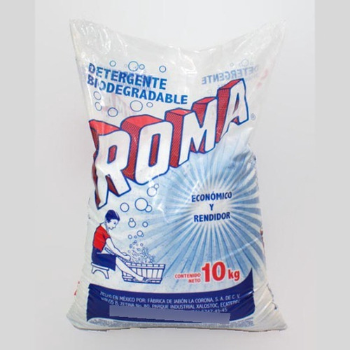 Detergente Biodegradable En Polvo Roma De 10kg