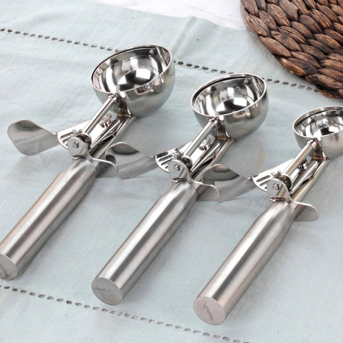 Cuchara Para Helado De Acero Inoxidable Con Gatillo Cookie S